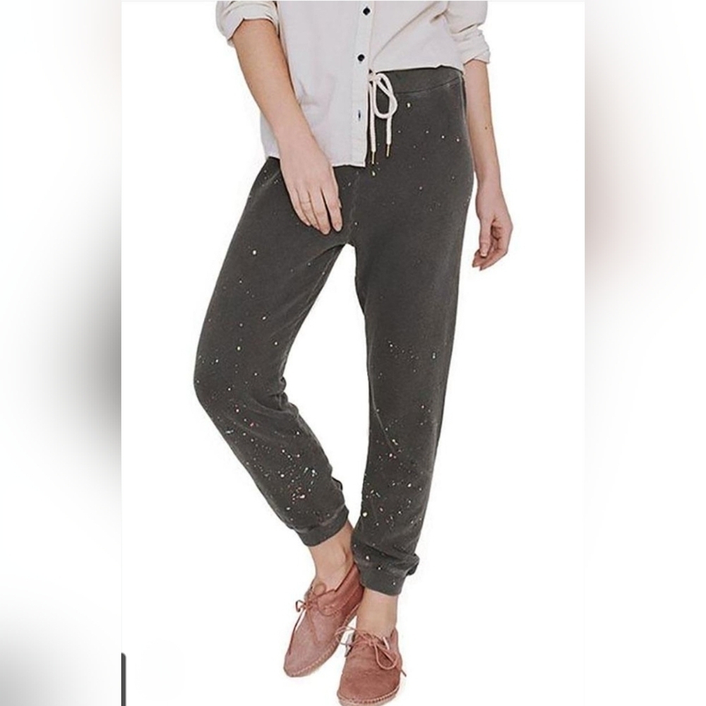 Monrow Charcoal Joggers with Colorful Speckles Size M!